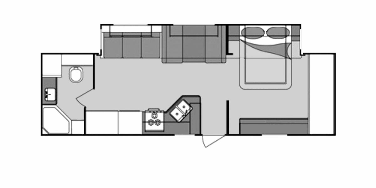 2008 Gulf Stream Emerald Bay 31USSS Travel Trailer at Link RV Minong, Wisconsin STOCK# CR14-27A Floor plan Layout Photo