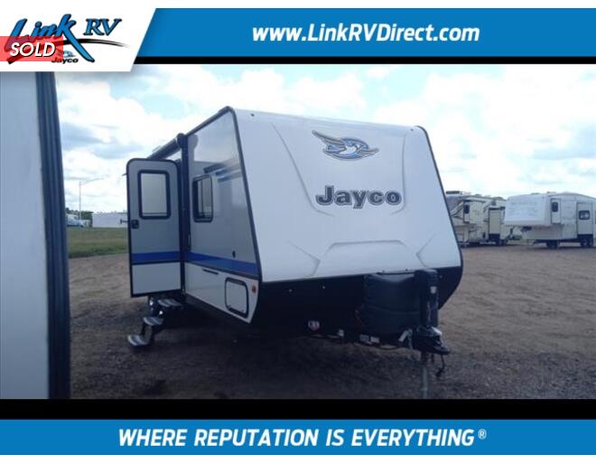 2018 Jayco Jay Feather 23RL Travel Trailer at Link RV Minong, Wisconsin STOCK# 23-72A Exterior Photo
