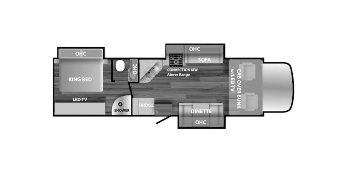 2024 Nexus Ghost International DuraStar Super C 34DS Super C at Link RV Minong, Wisconsin STOCK# N24-03 Floor plan Layout Photo
