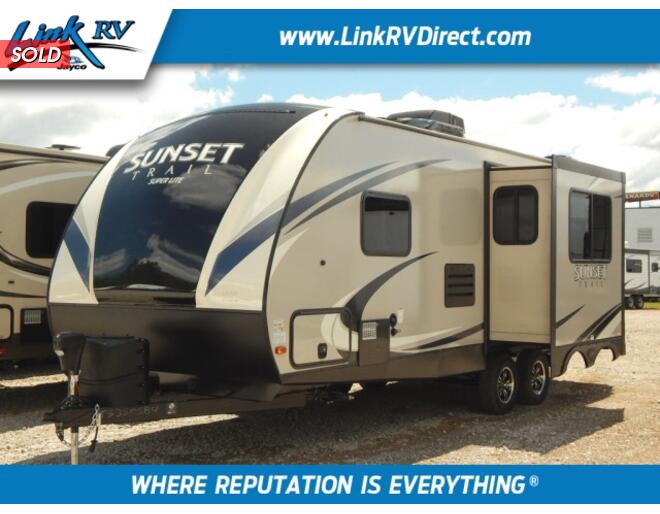 2018 CrossRoads Sunset Trail Super Lite 222RB Travel Trailer at Link RV Minong, Wisconsin STOCK# C18-1 Exterior Photo
