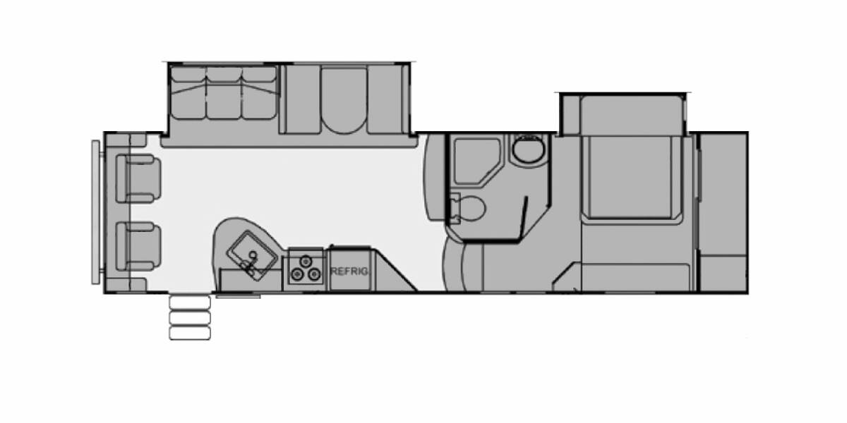 2012 Evergreen Ever-Lite 32RL5 Fifth Wheel at Link RV Minong, Wisconsin STOCK# 19-199A Floor plan Layout Photo