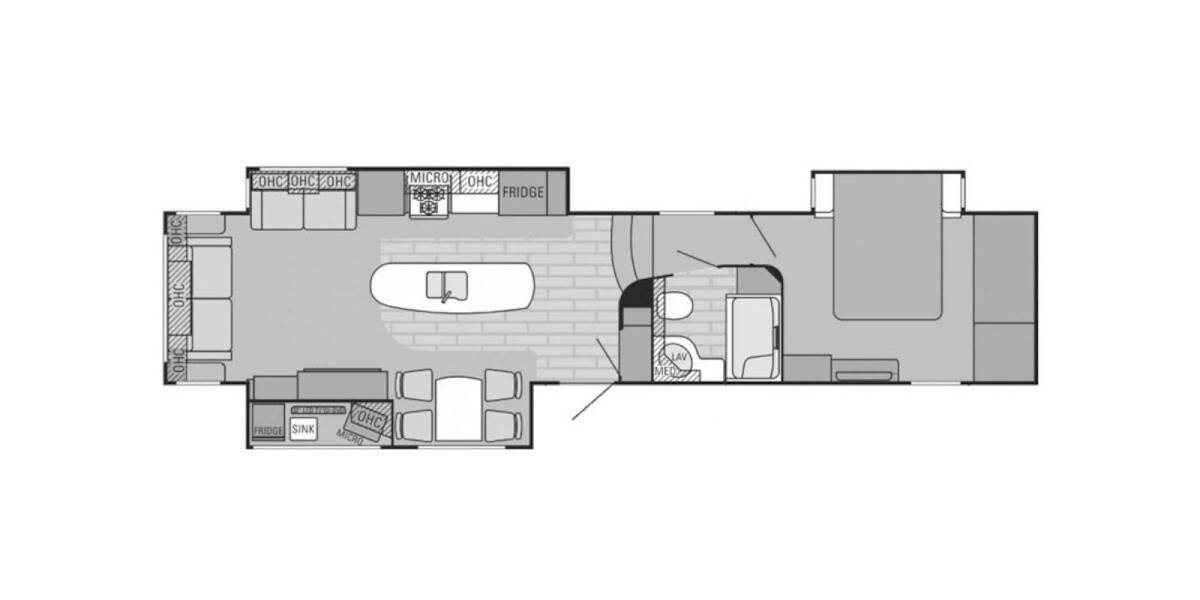 2015 Jayco Eagle Premier 351RSTS Fifth Wheel at Link RV Minong, Wisconsin STOCK# 21-05A Floor plan Layout Photo