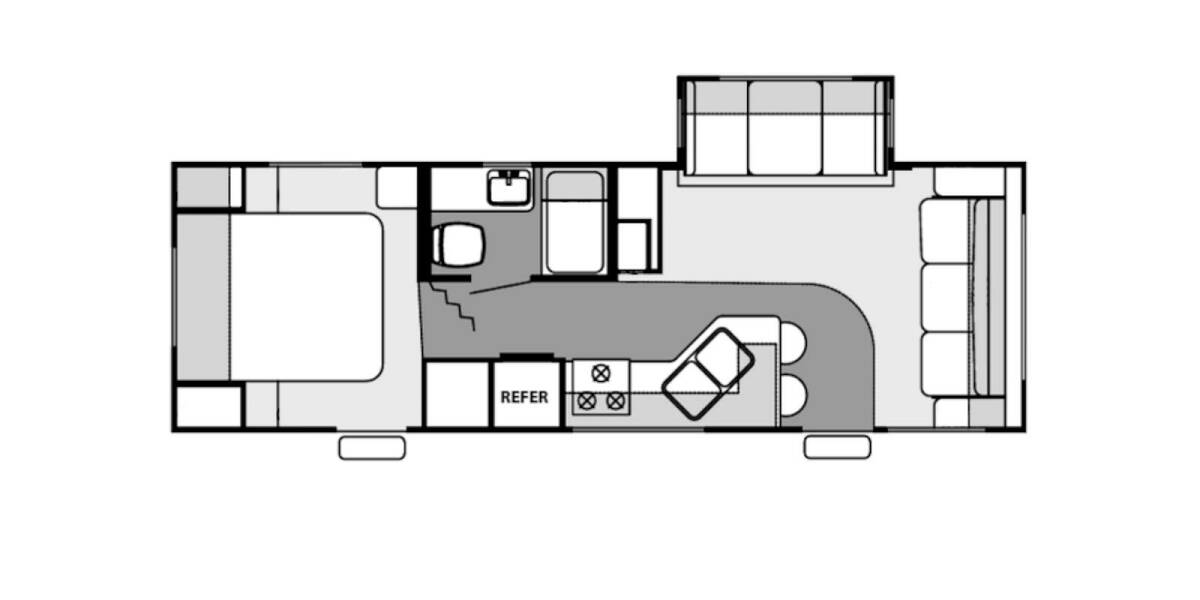 2007 Rockwood Signature Ultra Lite 8272S Travel Trailer at Link RV Minong, Wisconsin STOCK# 19-20A Floor plan Layout Photo