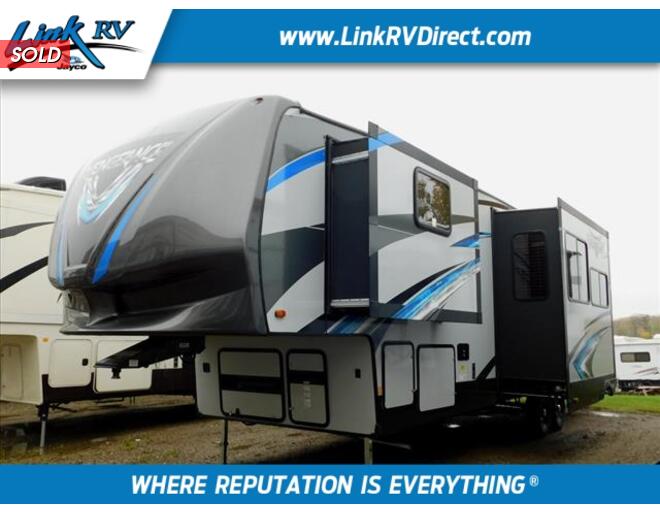2019 Vengeance Toy Hauler 320A Fifth Wheel at Link RV Minong, Wisconsin STOCK# F19-11 Exterior Photo