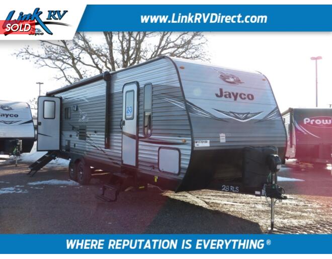 2021 Jayco Jay Flight 28RLS Travel Trailer at Link RV Minong, Wisconsin STOCK# 21-29 Exterior Photo