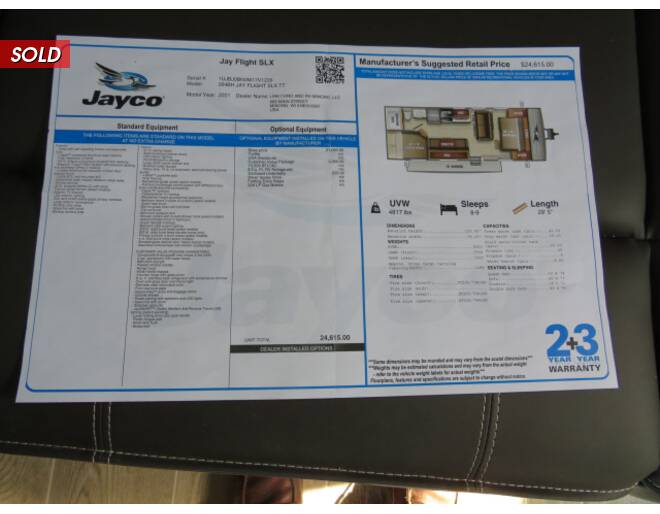 2021 Jayco Jay Flight SLX 8 264BH Travel Trailer at Link RV Minong, Wisconsin STOCK# 21-36 Photo 11