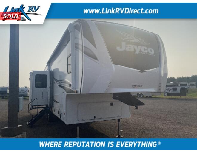 2022 Jayco Eagle 321RSTS Fifth Wheel at Link RV Minong, Wisconsin STOCK# 22-14 Exterior Photo