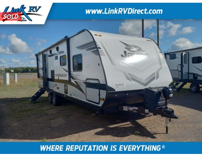 2022 Jayco Jay Feather 25RB Travel Trailer at Link RV Minong, Wisconsin STOCK# 22-35 Exterior Photo