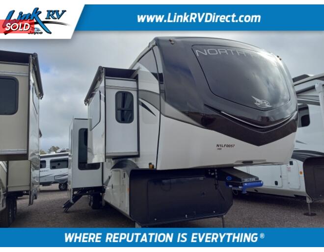 2022 Jayco North Point 382FLRB Fifth Wheel at Link RV Minong, Wisconsin STOCK# 22-41 Exterior Photo