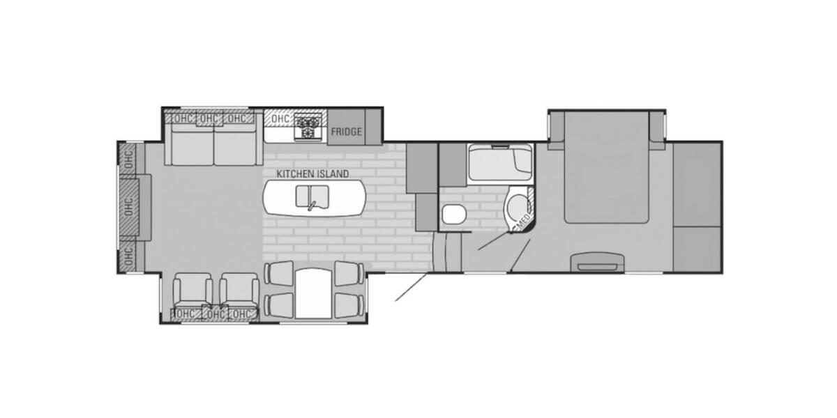 2015 Jayco Eagle Premier 331RETS Fifth Wheel at Link RV Minong, Wisconsin STOCK# 22-41A Floor plan Layout Photo