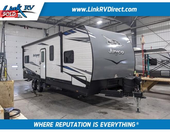 2020 Jayco Octane Super Lite Toy Hauler 273 Travel Trailer at Link RV Minong, Wisconsin STOCK# 22-60A Exterior Photo