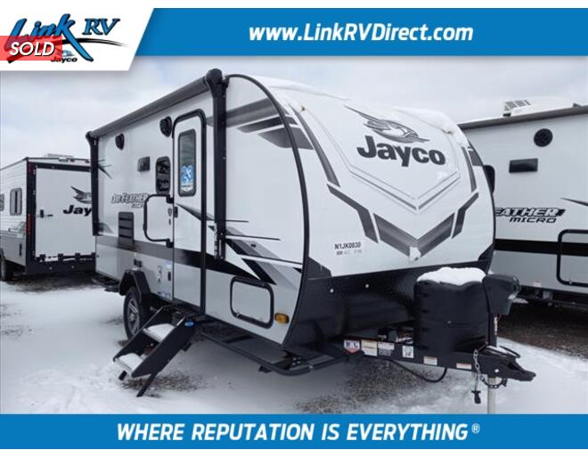 2022 Jayco Jay Feather Micro 171BH Travel Trailer at Link RV Minong, Wisconsin STOCK# 22-90 Exterior Photo