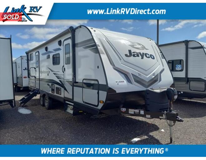 2022 Jayco Jay Feather 24BH Travel Trailer at Link RV Minong, Wisconsin STOCK# 22-139 Exterior Photo