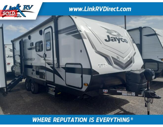 2022 Jayco Jay Feather 22RB Travel Trailer at Link RV Minong, Wisconsin STOCK# 22-165 Exterior Photo