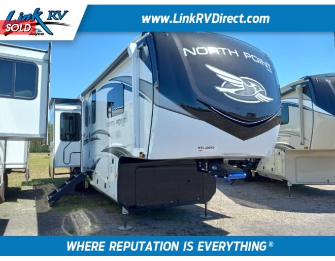 2022 Jayco North Point 380RKGS Fifth Wheel at Link RV Minong, Wisconsin STOCK# 22-174 Exterior Photo