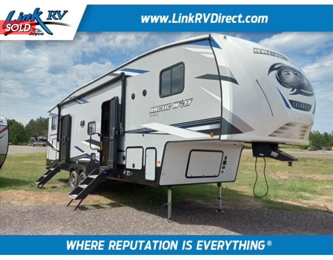 2021 Cherokee Arctic Wolf 321BH Fifth Wheel at Link RV Minong, Wisconsin STOCK# 22-38A Exterior Photo