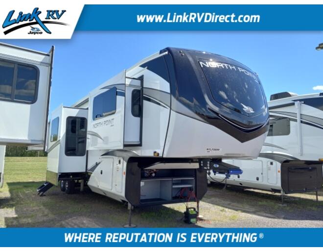 2022 Jayco North Point 382FLRB Fifth Wheel at Link RV Minong, Wisconsin STOCK# 23-05 Exterior Photo