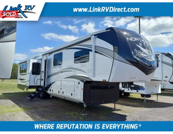 2023 Jayco North Point 377RLBH Fifth Wheel at Link RV Minong, Wisconsin STOCK# 23-08 Exterior Photo