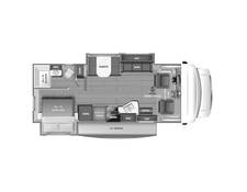 2023 Jayco Redhawk Ford E-450 26XD Class C at Link RV Minong, Wisconsin STOCK# 23-45 Floor plan Image