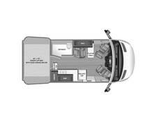 2023 Jayco Terrain Mercedes-Benz Sprinter 2500 4X4 19Y Class B at Link RV Minong, Wisconsin STOCK# 23-53 Floor plan Image