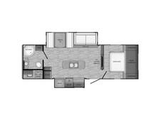 2019 CrossRoads Sunset Trail Grand Reserve 26SI Travel Trailer at Link RV Minong, Wisconsin STOCK# 22-131B Floor plan Image