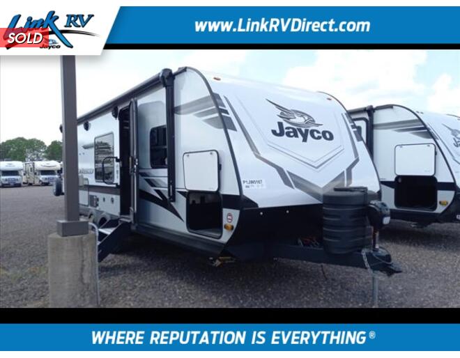 2023 Jayco Jay Feather 22BH Travel Trailer at Link RV Minong, Wisconsin STOCK# 23-69 Exterior Photo