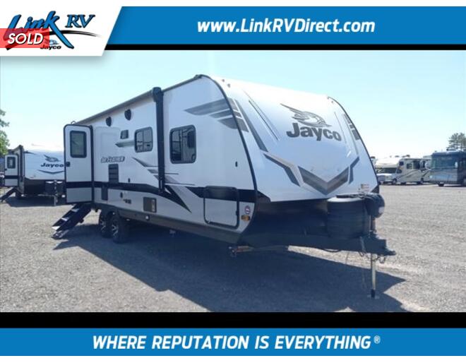 2023 Jayco Jay Feather 25RB Travel Trailer at Link RV Minong, Wisconsin STOCK# 23-71 Exterior Photo