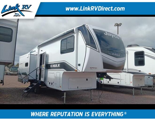 2024 Jayco Eagle 28.5RSTS Fifth Wheel at Link RV Minong, Wisconsin STOCK# 24-27 Exterior Photo
