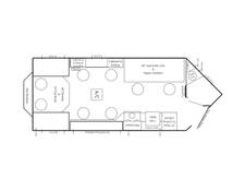 2024 Ice Castle Lake of the Woods Hybrid 8X17 Travel Trailer at Link RV Minong, Wisconsin STOCK# IC24-07 Floor plan Image